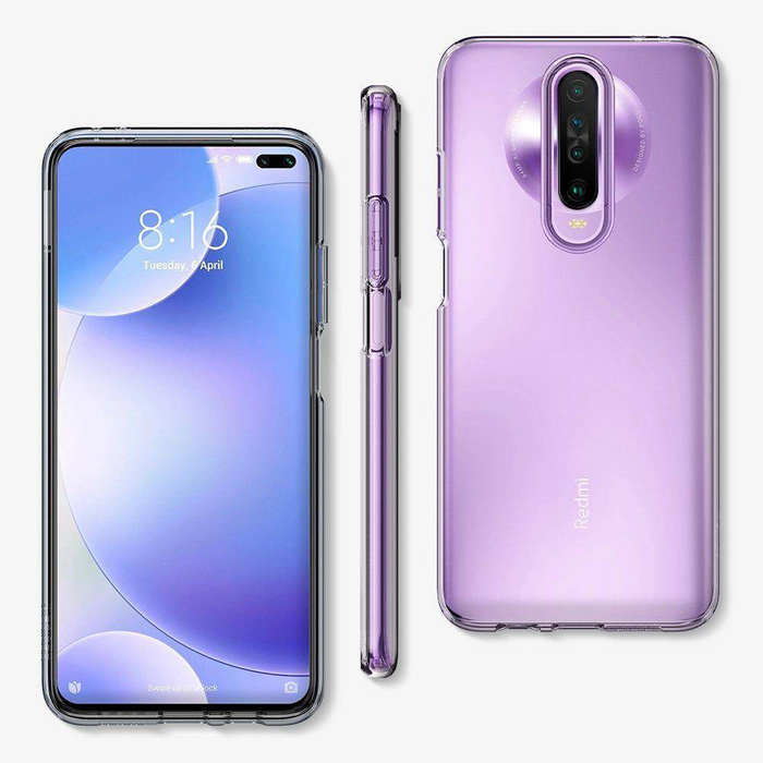 Etui SPIGEN Liquid Crystal Xiaomi Poco X2 / Redmi K30 Clear Przeźroczyste Case