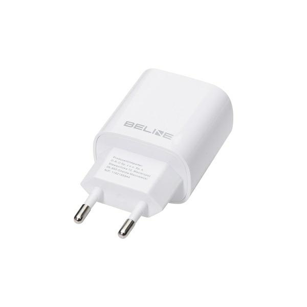 Beline Ład. siec. 1x USB-C 20W + kabellightning biała /white PD3.0  BLNCW20L