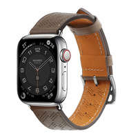 Pasek Strap Leather skórzany pasek Apple Watch SE, 8, 7, 6, 5, 4, 3, 2, 1 (41, 40, 38 mm) opaska bransoleta ciemnobrązowy
