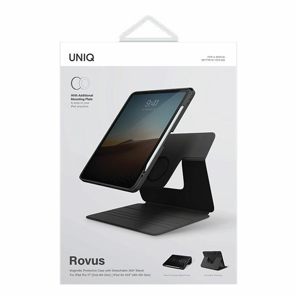 Etui UNIQ etui Rovus Apple iPad Pro 11 (2021-2022) / Air 10.9" (2020-2022) czarny/ebony black Magnetic Case Case
