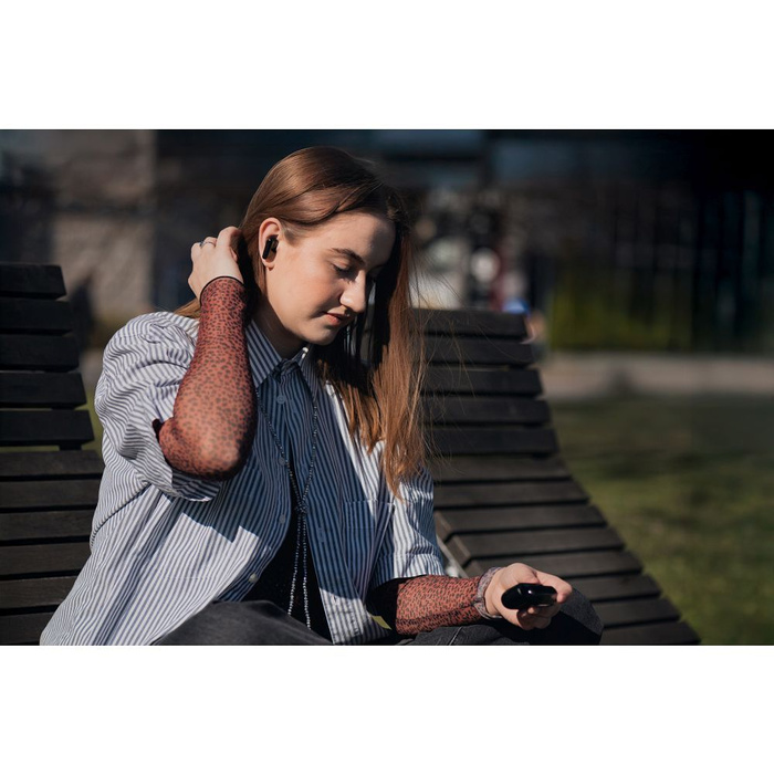 Słuchawki bezprzewodowe douszne Forcell F-Audio TWS Bass Engine ANC + ENC + TUYA APP czarne