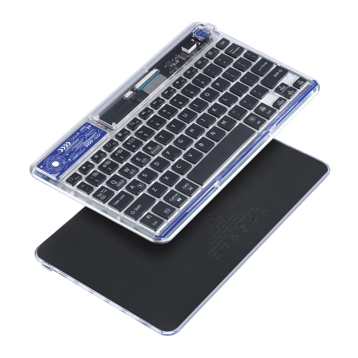 Klawiatura Dux Ducis Keyboard (CK Series) bezprzewodowa do laptopa / tabletu / telefonu - przezroczysta