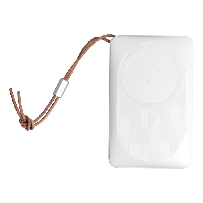 VEGER powerbank 10000 mAh z ładowaniem indukcyjnym kompatybilny z MagSafe PD QC3.0 2A 20W MagOn (VP1151 / W1151) biały