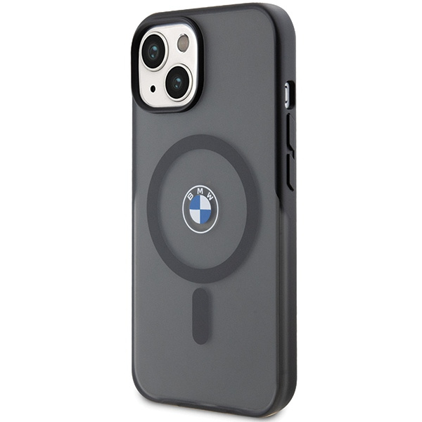 Etui BMW BMHMP15MDSLK iPhone 15 Plus / 14 Plus 6.7" czarny/black hardcase IML Signature MagSafe Case
