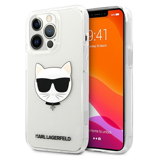 Etui KARL LAGERFELD Apple iPhone 13 Pro Max Choupette Head Bezbarwny Hardcase