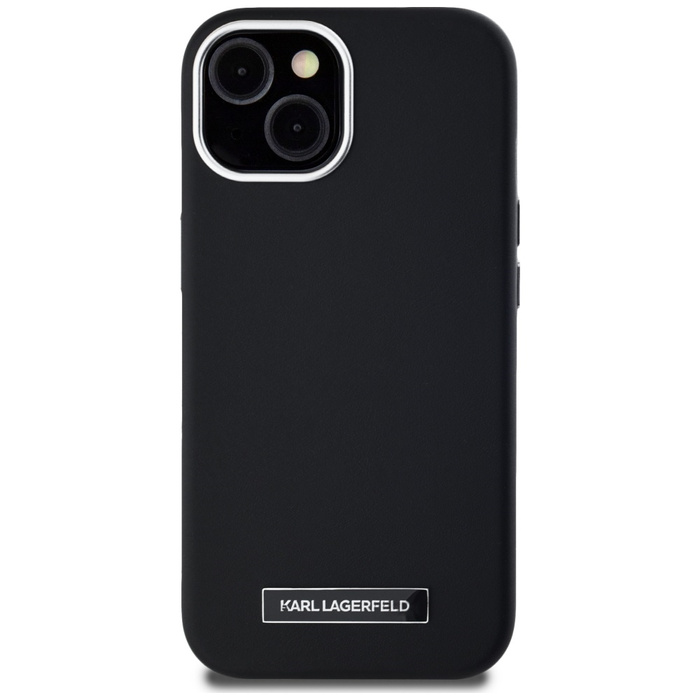 Etui Karl Lagerfeld  FW Metal Plate      MagSafe do iPhone 15 czarny