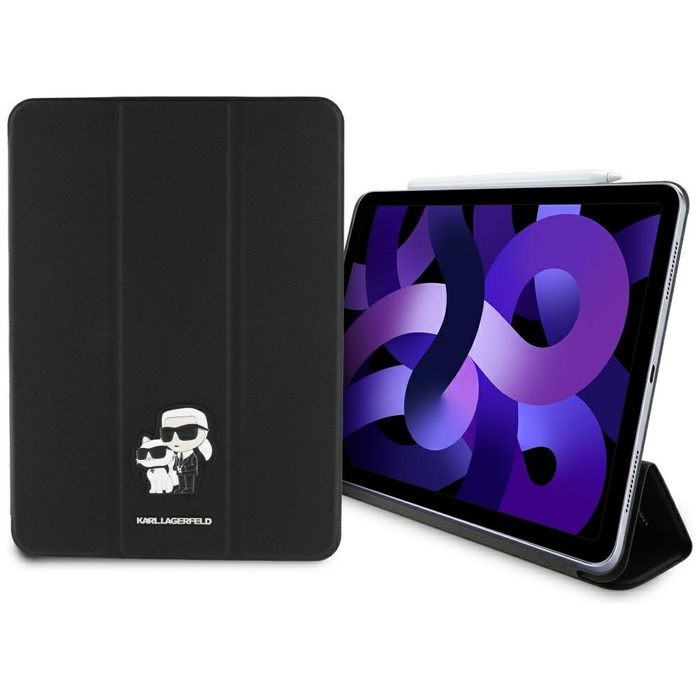 Karl Lagerfeld KLFC11RM24SAKCK iPad Air   11" 2024 Book Cover czarny/black Saffiano Magnetic Karl &Choupette