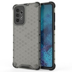 Honeycomb etui pancerny pokrowiec z żelową ramką Samsung Galaxy A73 czarny