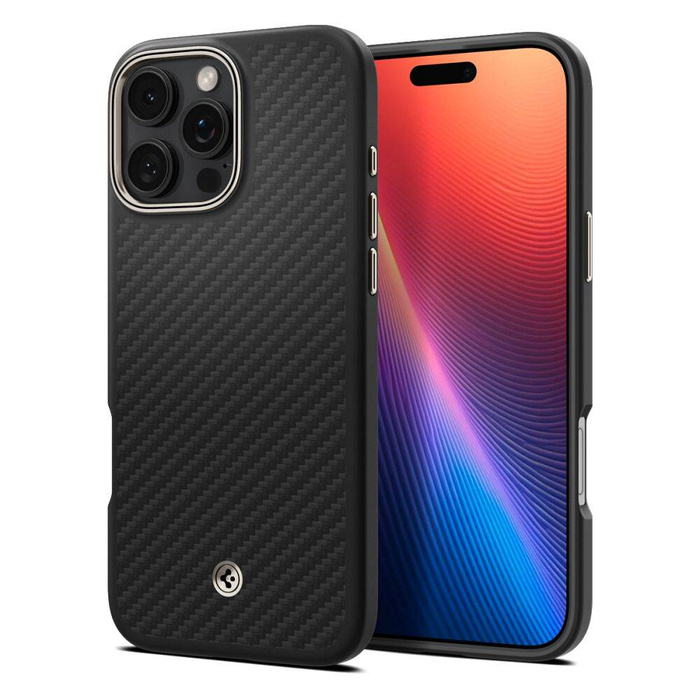 ETUI SPIGEN EZNO ARAMID MAG MAGSAFE IPHONE 16 PRO CZARNE