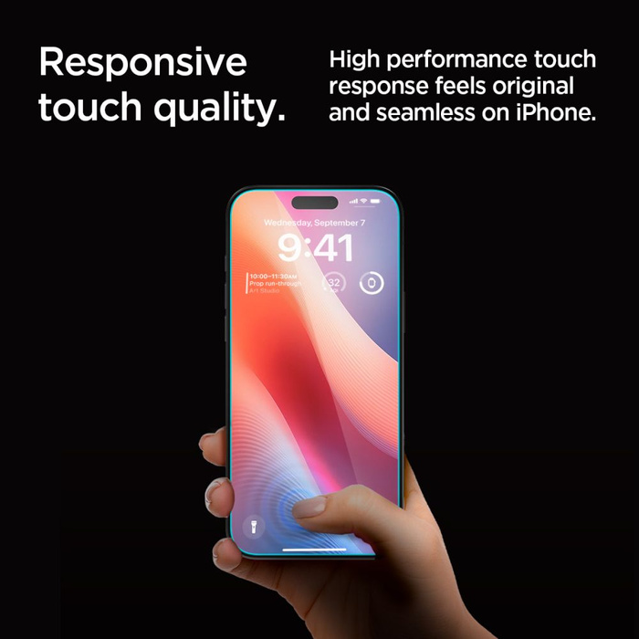 SZKŁO PRYWATYZUJĄCE SPIGEN GLAS.TR ”EZ FIT” 2-PACK IPHONE 16 PRO, 17, 17 Pro PRIVACY