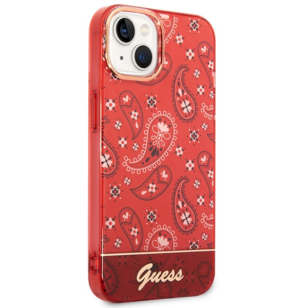 Etui GUESS Apple iPhone 14 Plus Bandana Paisley Czerwony Hardcase