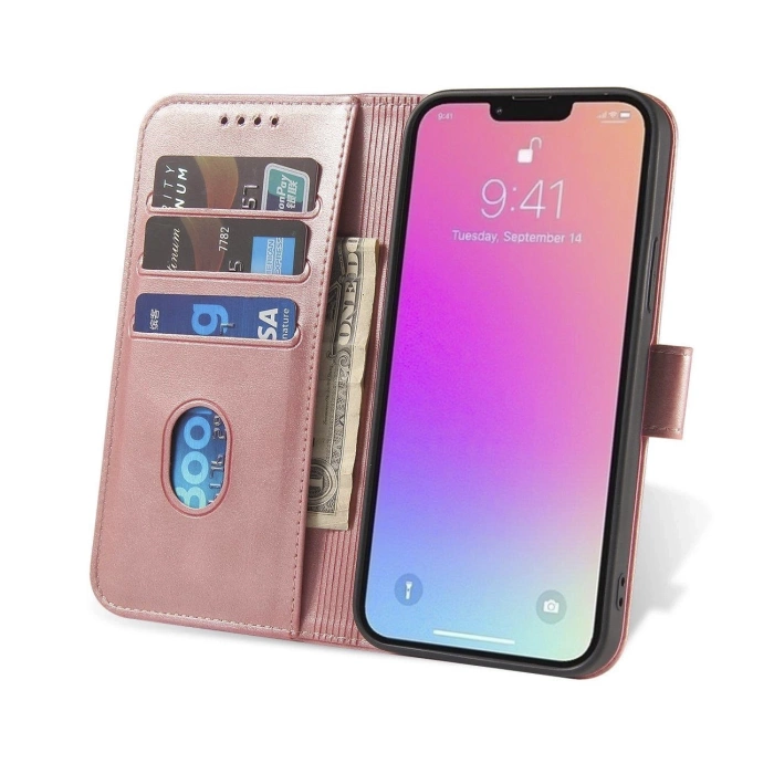 Etui Magnet Case z klapką do Samsung Galaxy A56 - różowe