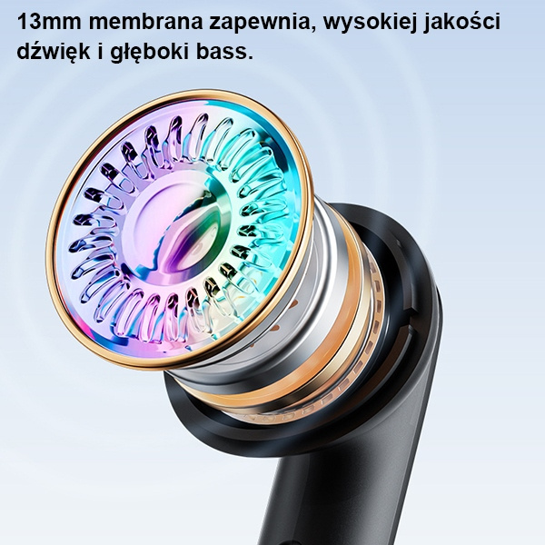 AWEI słuchawki Bluetooth 5.3 T66 TWS + stacja dokująca czarny/black