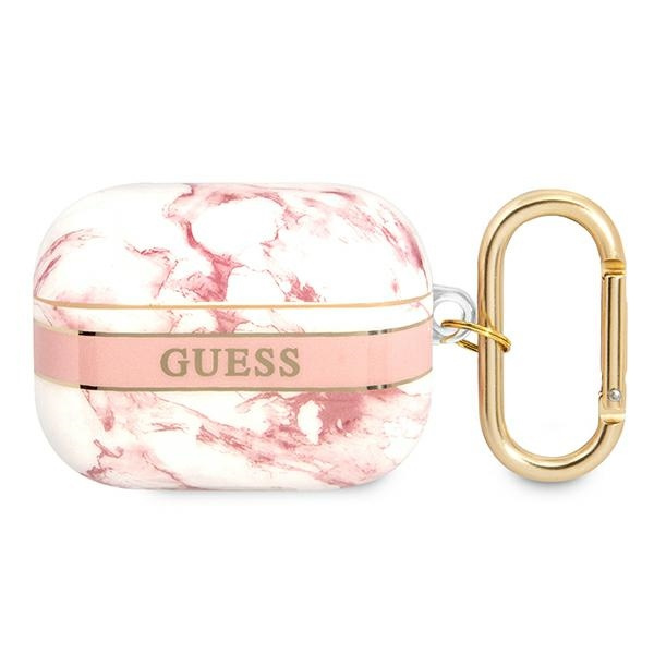 Etui GUESS Apple AirPods Pro Cover Marble Strap Collection Różowy Case