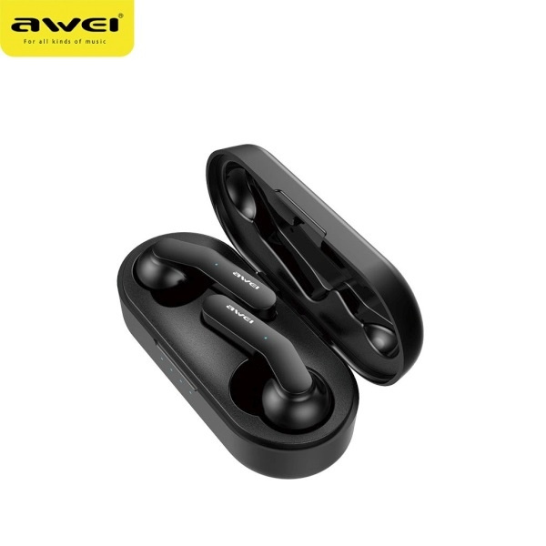 Słuchawki AWEI Bluetooth 5.0 T10C TWS Stacja Dokująca Czarny