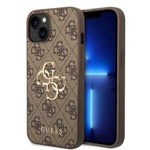 Etui Guess GUHCP15M4GMGBR iPhone 15 Plus 6.7" brązowy/brown hardcase 4G Big Metal Logo Case