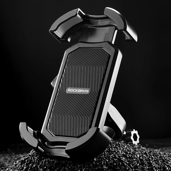 Uchwyt na telefon Rockbros 25210032001 do roweru na kierownicę - czarny