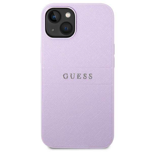 Etui GUESS Apple iPhone 14 Plus Saffiano Strap Fioletowy Case