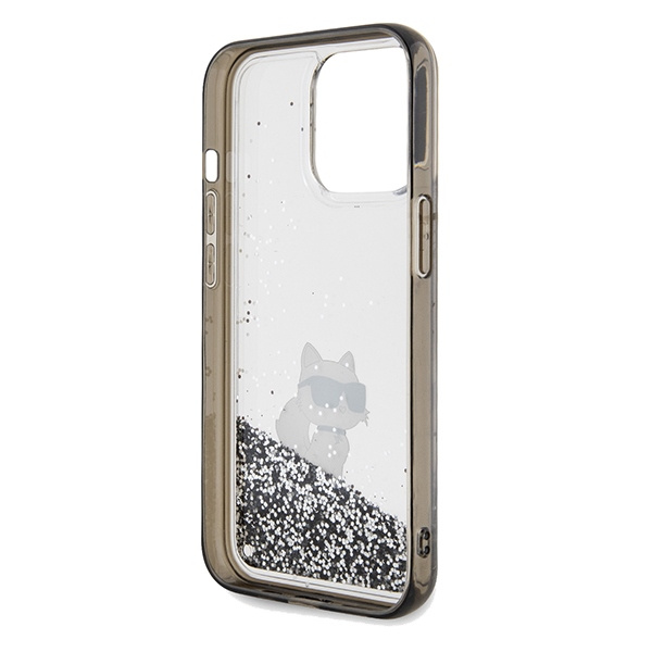 Etui Karl Lagerfeld KLHCP13LLKCNSK iPhone 13 Pro / 13 6.1" transparent hardcase Liquid Glitter Choupette Case