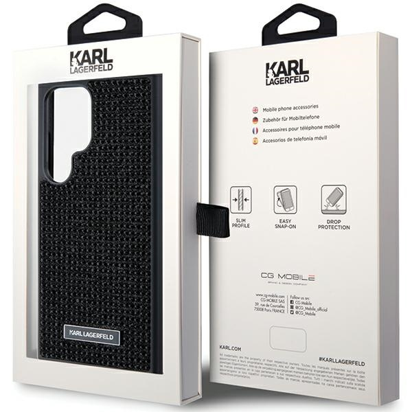 Etui Karl Lagerfeld KLHCS24LHDSPRK S24 Ultra S928 hardcase czarny/black Rhinestone Metal Logo Case