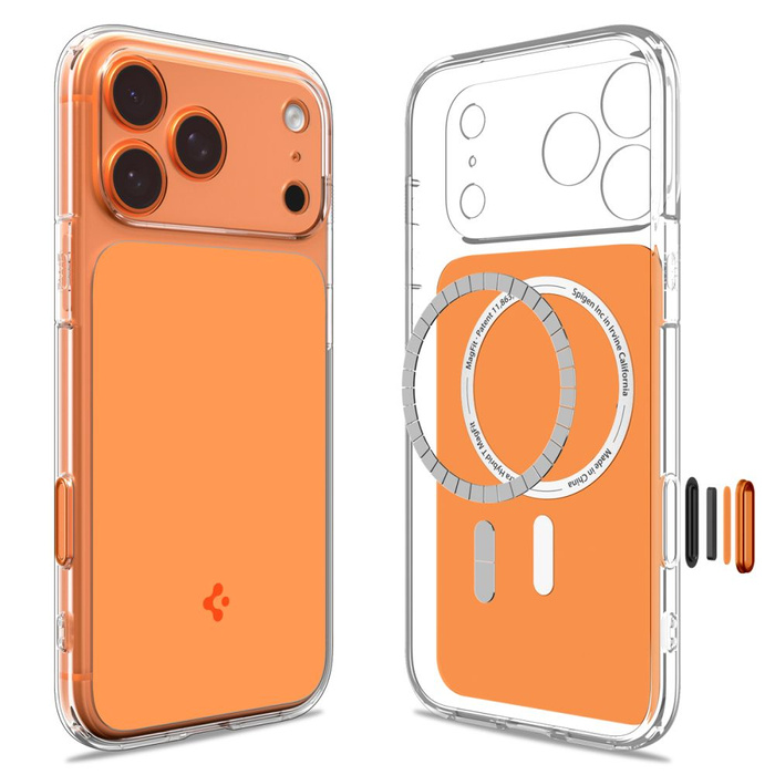 SPIGEN ULTRA HYBRID ”T” MAG MAGSAFE IPHONE 17 PRO MAX GLOSSY ORANGE