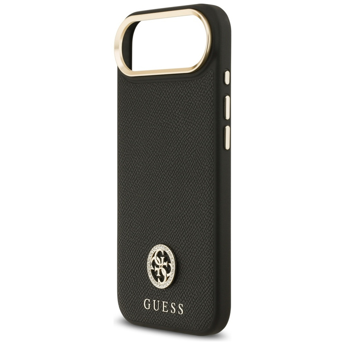 Etui Guess Grained Strass Logo MagSafe   do iPhone Air czarny