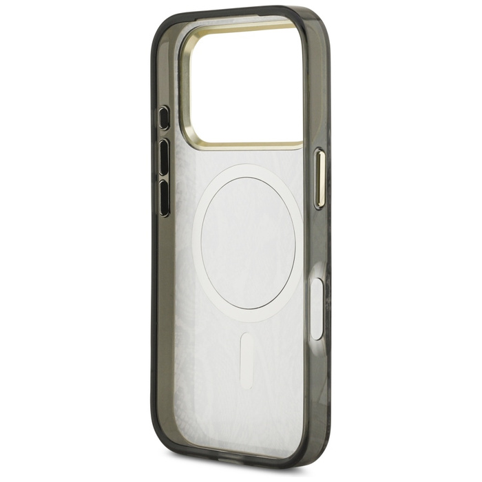 Etui Guess Python Pattern MagSafe do     iPhone 17 Pro czarny
