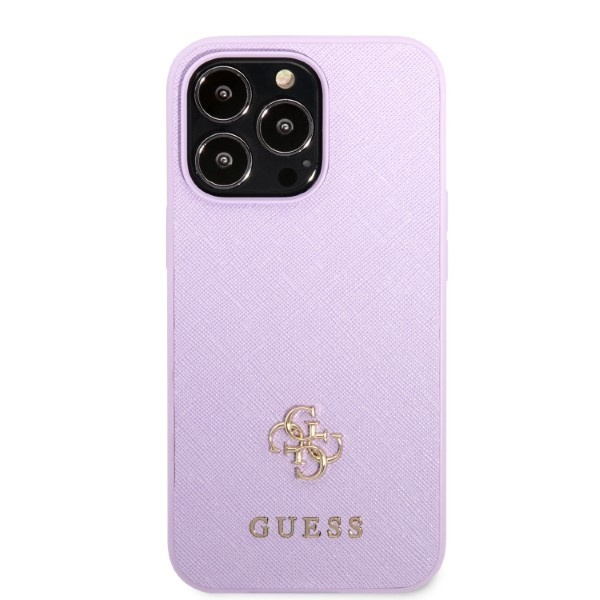 Etui Guess Guhcp13xps4mu iPhone 13 Pro Max 6,7" Purpurowy/purple Hardcase Saffiano 4g Small Metal Logo Case