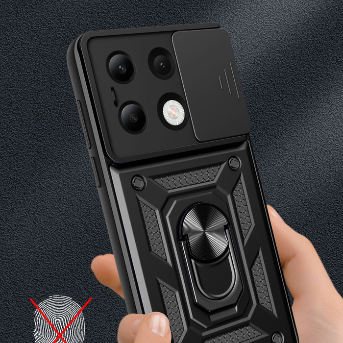 Etui Tech-protect Camshield Pro Xiaomi Redmi Note 13 4g  Black Case