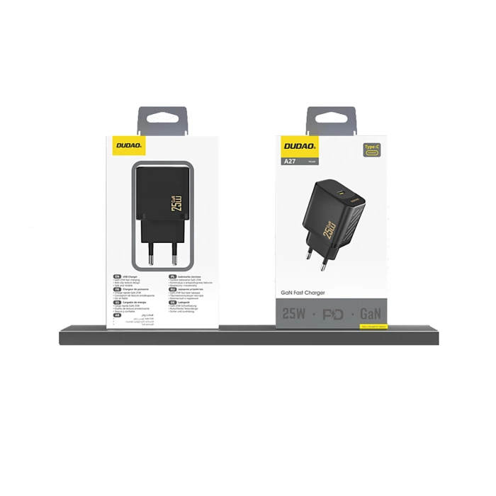 Ładowarka sieciowa Dudao A27 25W GaN USB-C - czarna