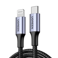 Ugreen kabel przewód MFI (Made For iPhone) USB Typ C - Lightning 3 A 1 m czarny (US304 60759)
