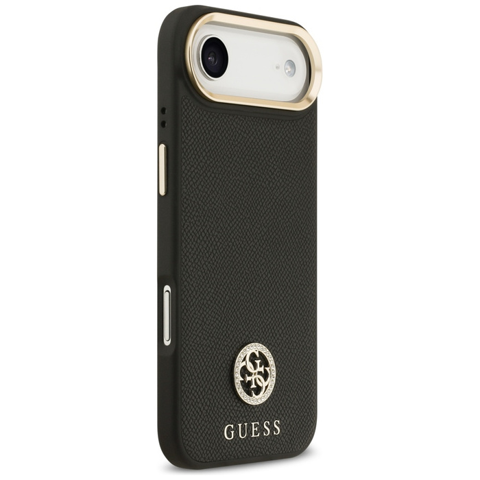 Etui Guess Grained Strass Logo MagSafe   do iPhone Air czarny