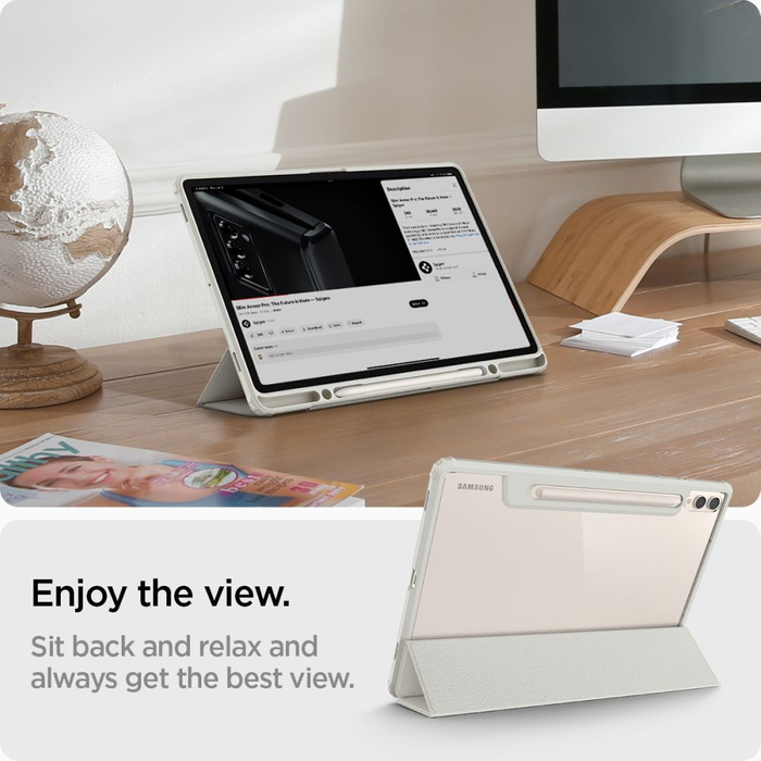 Etui Spigen Ultra Hybrid ”pro” Galaxy Tab S9+ Plus 12.4 X810 / X816B Grey Case