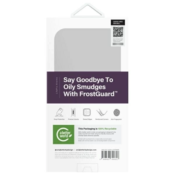 UNIQ etui LifePro Xtreme iPhone 16 6.1" Magclick Charging czarny/frost smoke