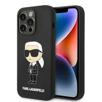 Etui KARL LAGERFELD Apple iPhone 14 Pro Silicone Ikonik Czarny Hardcase