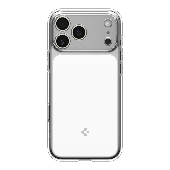 ETUI SPIGEN IPHONE 17 PRO MAX ULTRA HYBRID ”T” MAG MAGSAFE CLEAR/WHITE