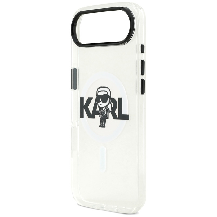 Etui Karl Lagerfeld IML Karl Sketch Logo MagSafe do iPhone 17 Air przezroczysty