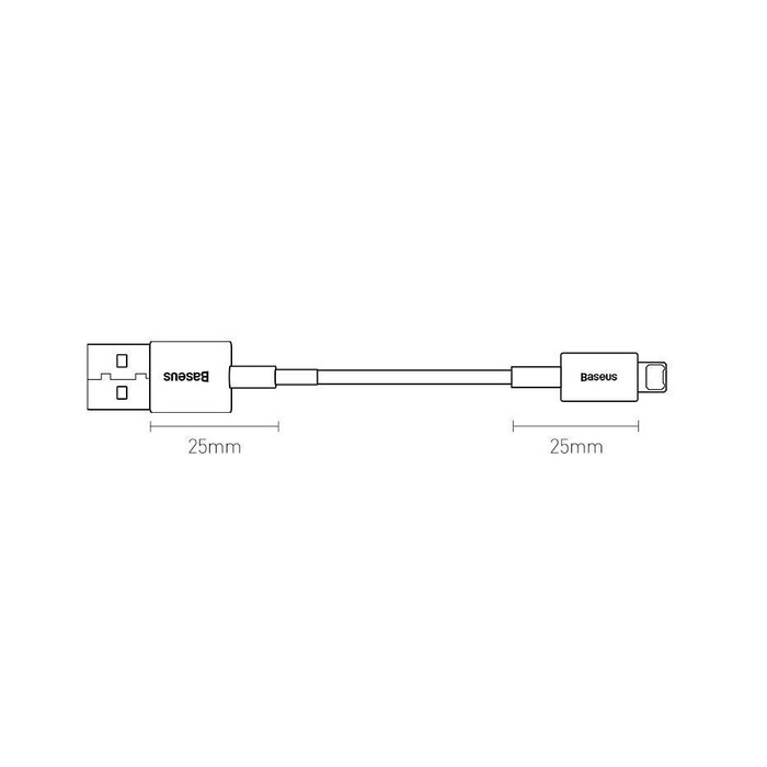 Baseus Superior kabel USB - Lightning 2,4A 1 m Niebieski (CALYS-A03)
