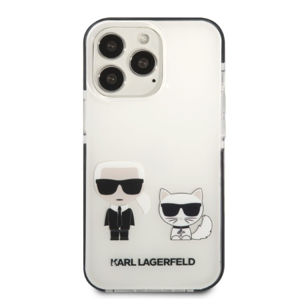 Etui Karl Lagerfeld Klhcp13xtpekcw iPhone 13 Pro Max 6,7" Hardcase Biały/white Karl&choupette Case