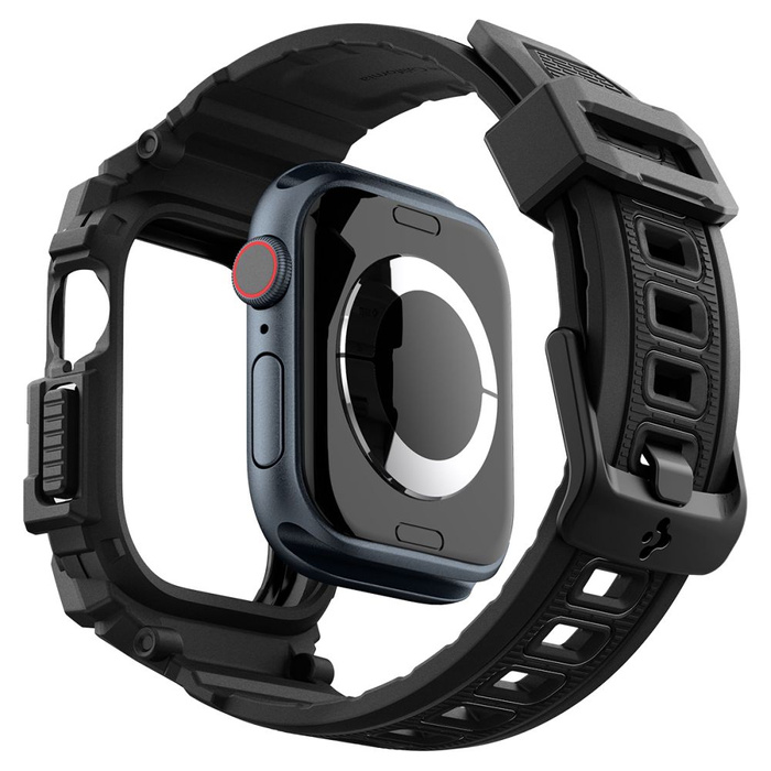ETUI SPIGEN RUGGED ARMOR ”PRO” APPLE WATCH 10 (46 MM) MATTE BLACK