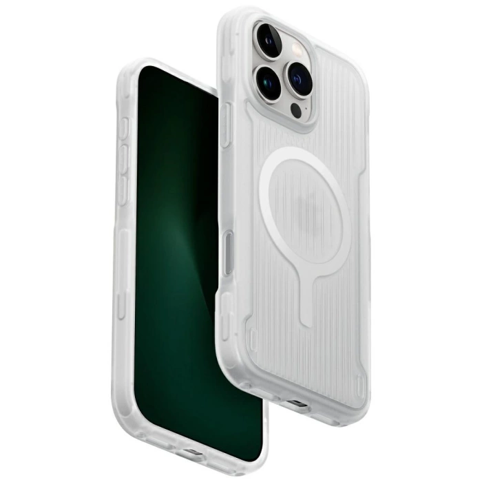 Etui UNIQ Combat Active do iPhone 16 Pro Max Magclick Charging lume white