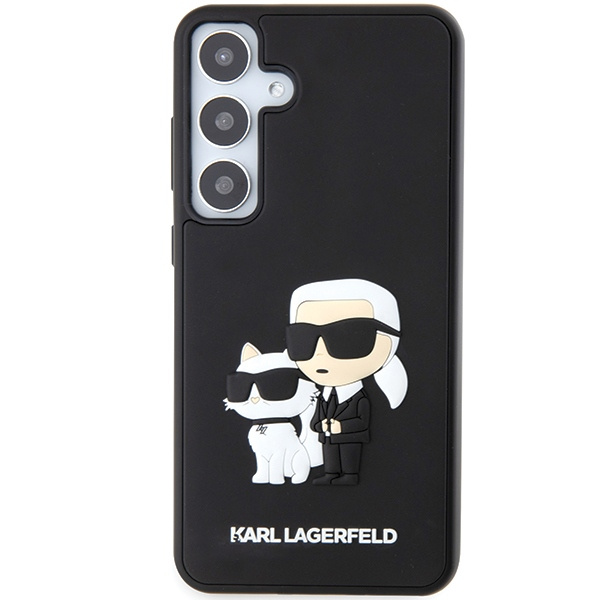 Etui Karl Lagerfeld KLHCS24S3DRKCNK Samsung Galaxy S24 S921 czarny/black hardcase 3D Rubber Karl&Choupette Case