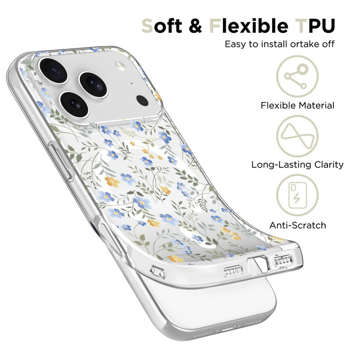 TECH-PROTECT FLEXAIR MAGSAFE IPHONE 17 PRO MAX SPRING FLOWERS