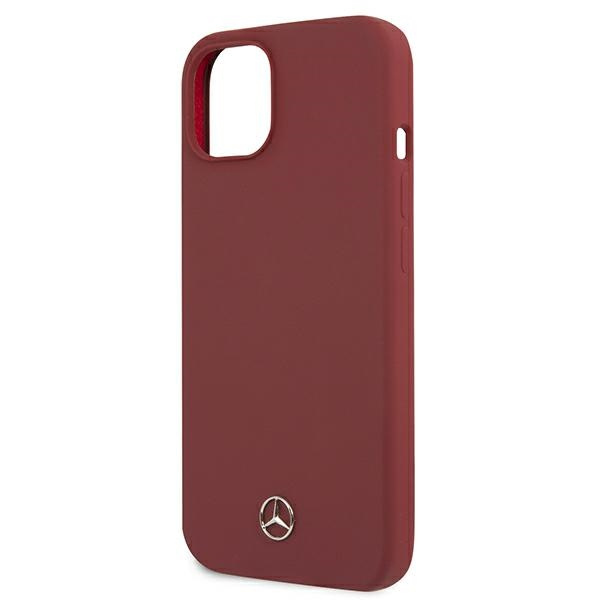 Etui MERCEDES Apple iPhone 13 Silicone Line Czerwony Hardcase