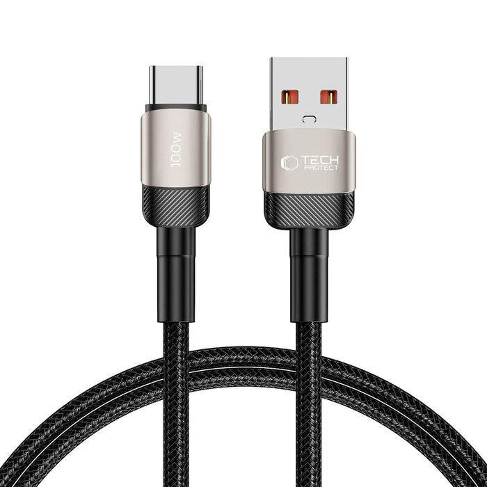 Tech-protect Ultraboost Evo USB-C Cable 100w/5a 100cm Titanium