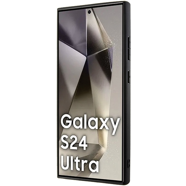 Etui BMW BMHCS24L23RCGPK Samsung Galaxy S24 Ultra S928 czarny/black hardcase Signature Leather Crossing Lines Pattern Case