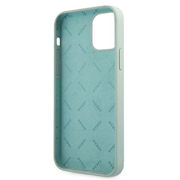 Etui GUESS Apple iPhone 12 Mini Silicone Vintage Niebieski Fuksja Hardcase