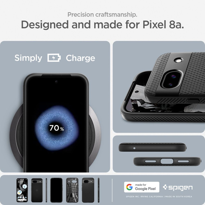 Etui Spigen Liquid Air Google Pixel 8a Matte Black