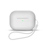 Etui Silikonowe etui do AirPods 3 + pasek na nadgarstek smycz - białe Case