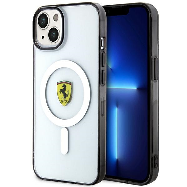 Etui Ferrari FEHMP14MURKT iPhone 14 Plus 6,7" przezroczysty/transparent hardcase Outline Magsafe Case